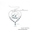 **Elegantes Light Luxury Schmucktrio**: Ohrringe, Armband, Halskette**