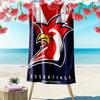 Go Sydney Roosters Print Beach Towel, Large Soft Quick Dry Towel for Beach Camping Swimming