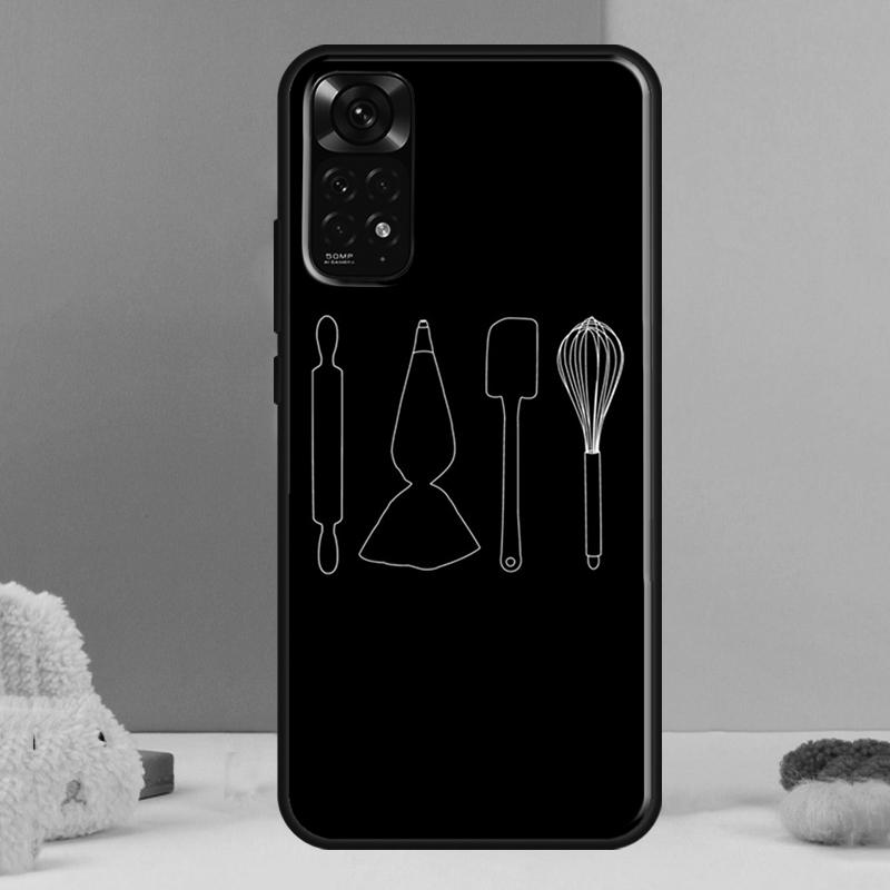 Baking Cook Chef Case For Xiaomi Redmi Note 14 12 11 9 10 13 Pro 9S 10S 11S 12S Redmi 13C 10C 12C 14C Cover