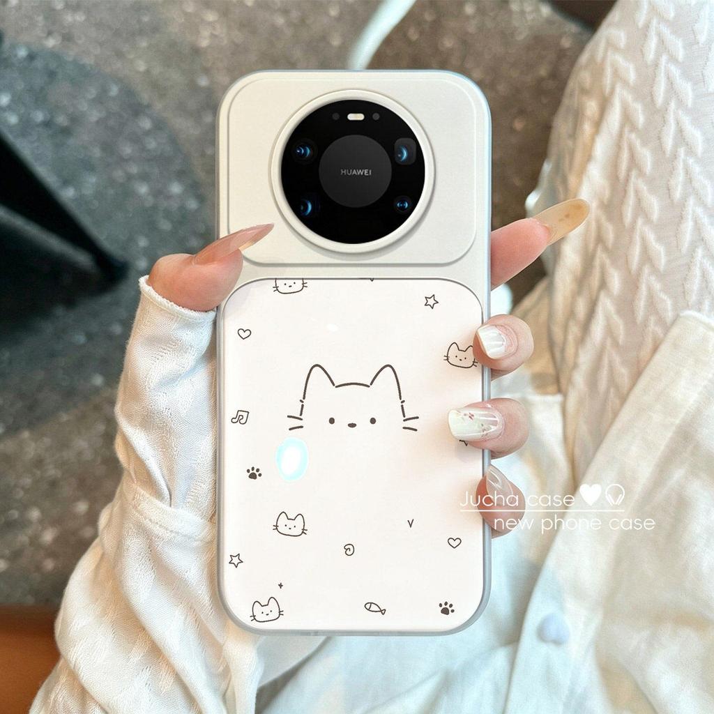 Applicable to Huawei mate11pro mobile phone case simple new 11 all-inclusive edge 11 female cartoon lines star cat