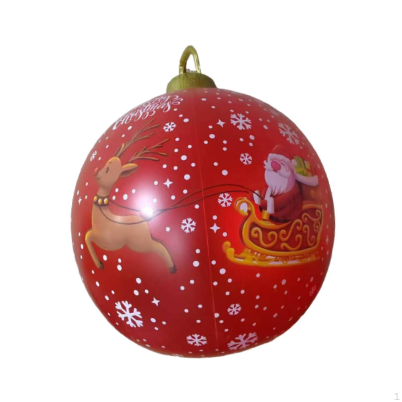 

Надувной елочный шар-украшение диаметром 60 см из ПВХ Рождество Style B