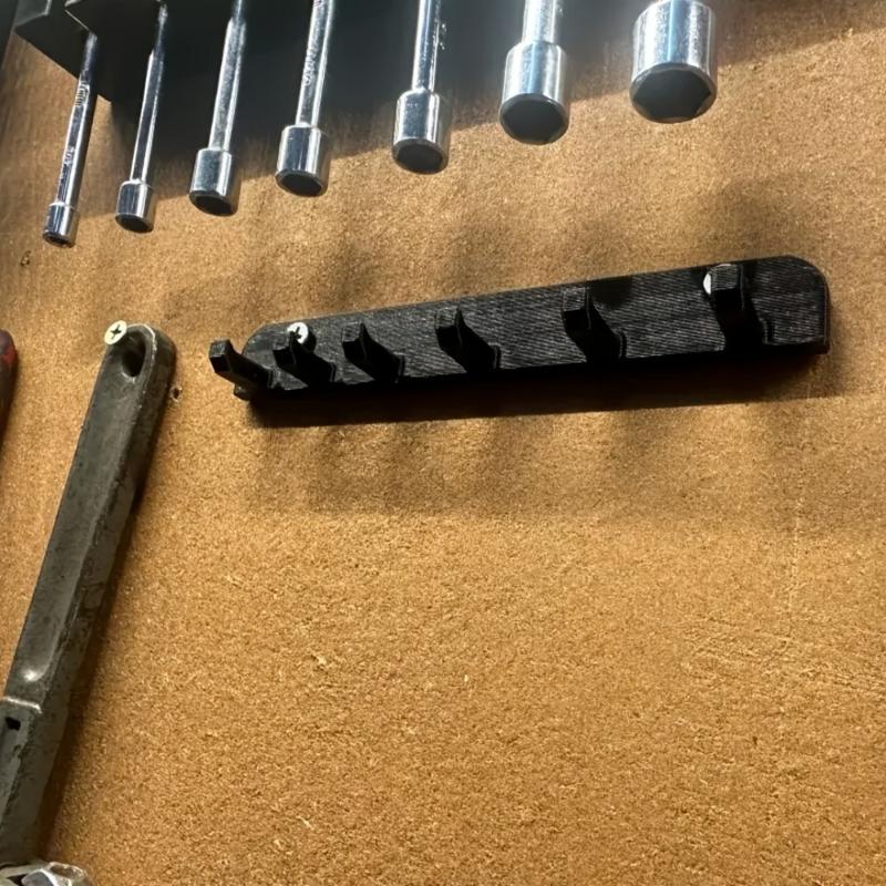 Sturdy PP Material Wall Mounted Tool Storage Rack No Screws Easy Install for Home Garage Kitchen Tool Organizer