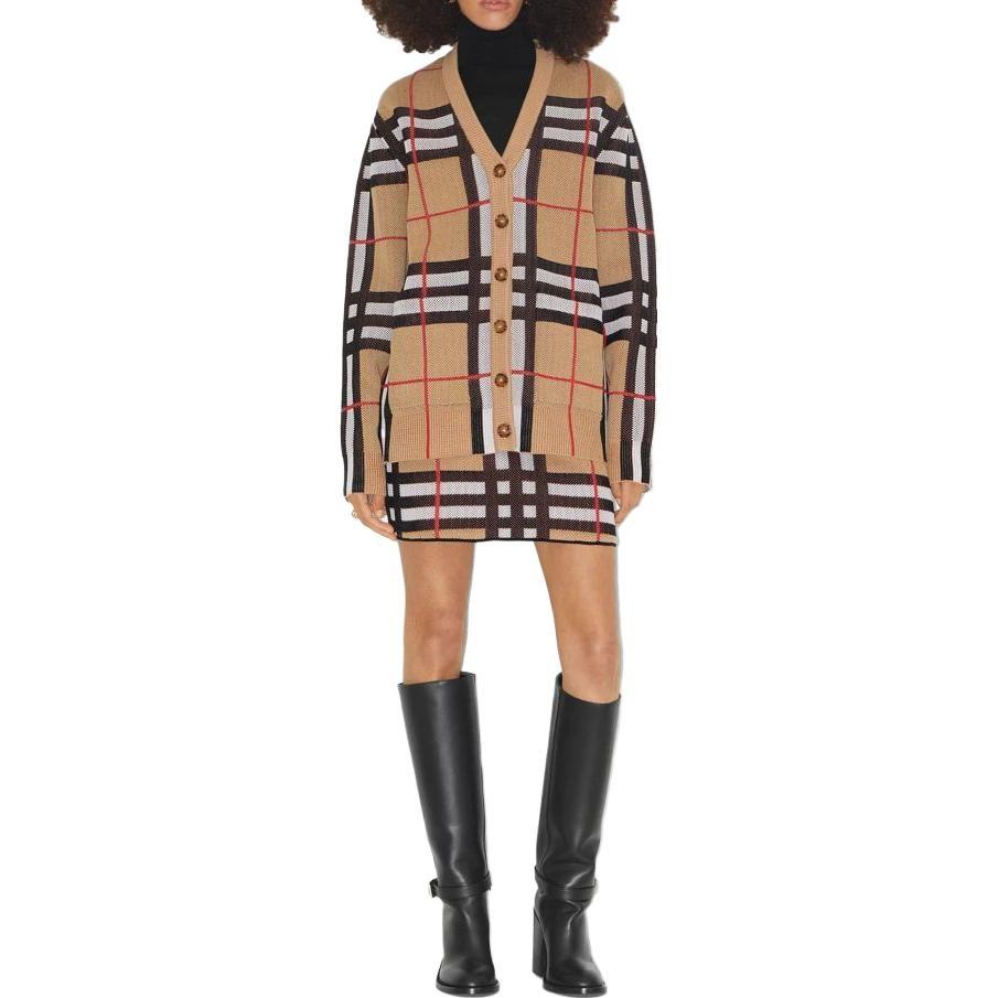 Burberry Vintage Check V-neck cardigan Women's 80703531