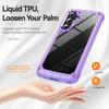 For Samsung Galaxy S25 FE Case Anti-Drop Alloy Lens Frame PC + TPU Phone Cover