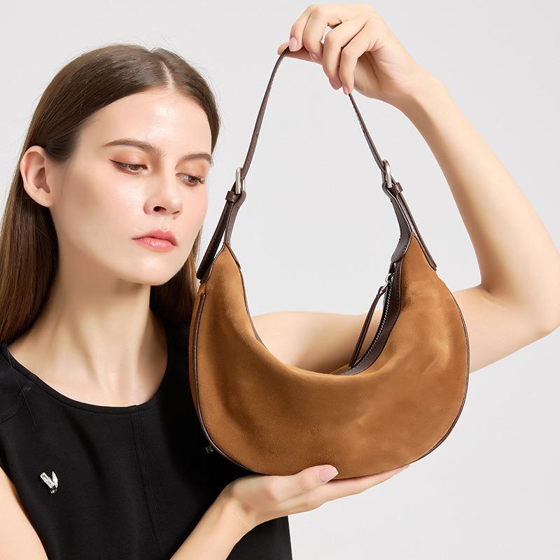 Retro temperamentní taška do podpaží podzimní a zimní nová kožená dámská taška špičková textura luxusní dámská taška přes rameno