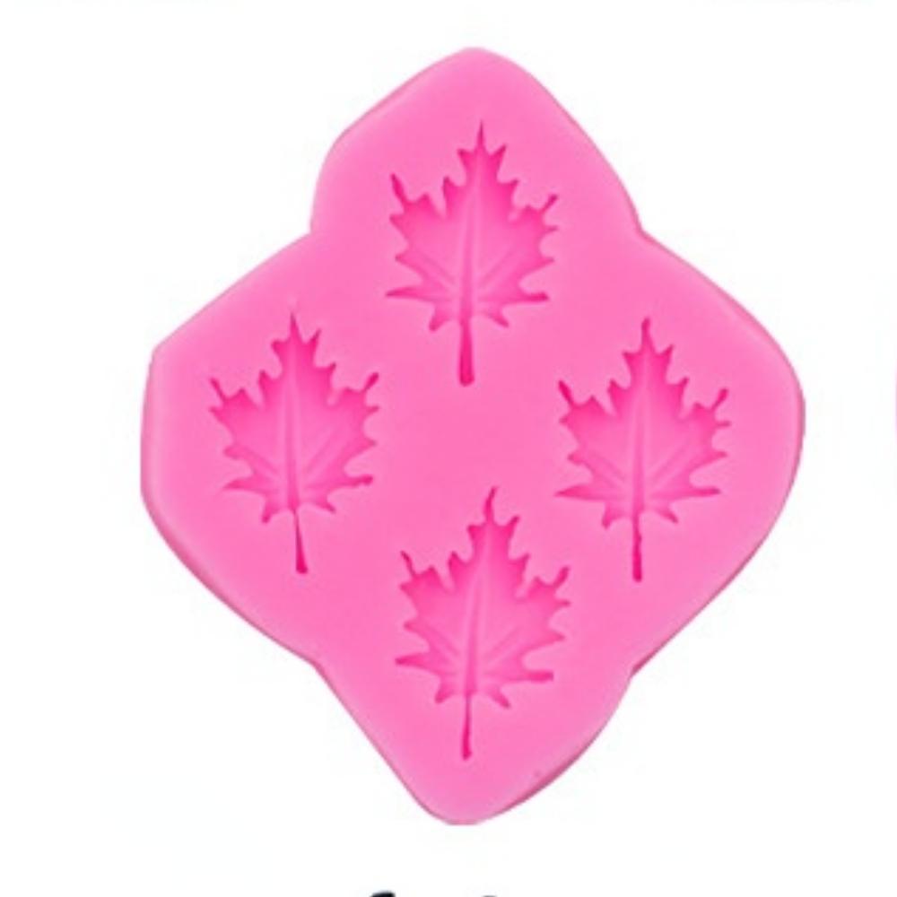 Multiple Leaf Silicone Mold Ginkgo Leaf Four-leaf Clover Turtle Back Leaf Maple Leaf Cake Decoration