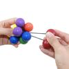 Colorful Bead Decompression Fidget Ball Rotating Elastic Toy Anti Anxiety Adult Pocket Desktop Toy Office Squeeze Ball Gift