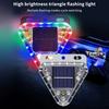 Magnetic Base Wireless Truck Lamp Solar Powered Strobe Flashing Triangle Lamp  Truck Rear Use