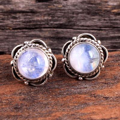 925 Sterling Silver Handmade Jewelry, Moonstone Silver Earring, Women Jewelry, Gifts For Her, Handmade Jewelry, Stud Earring