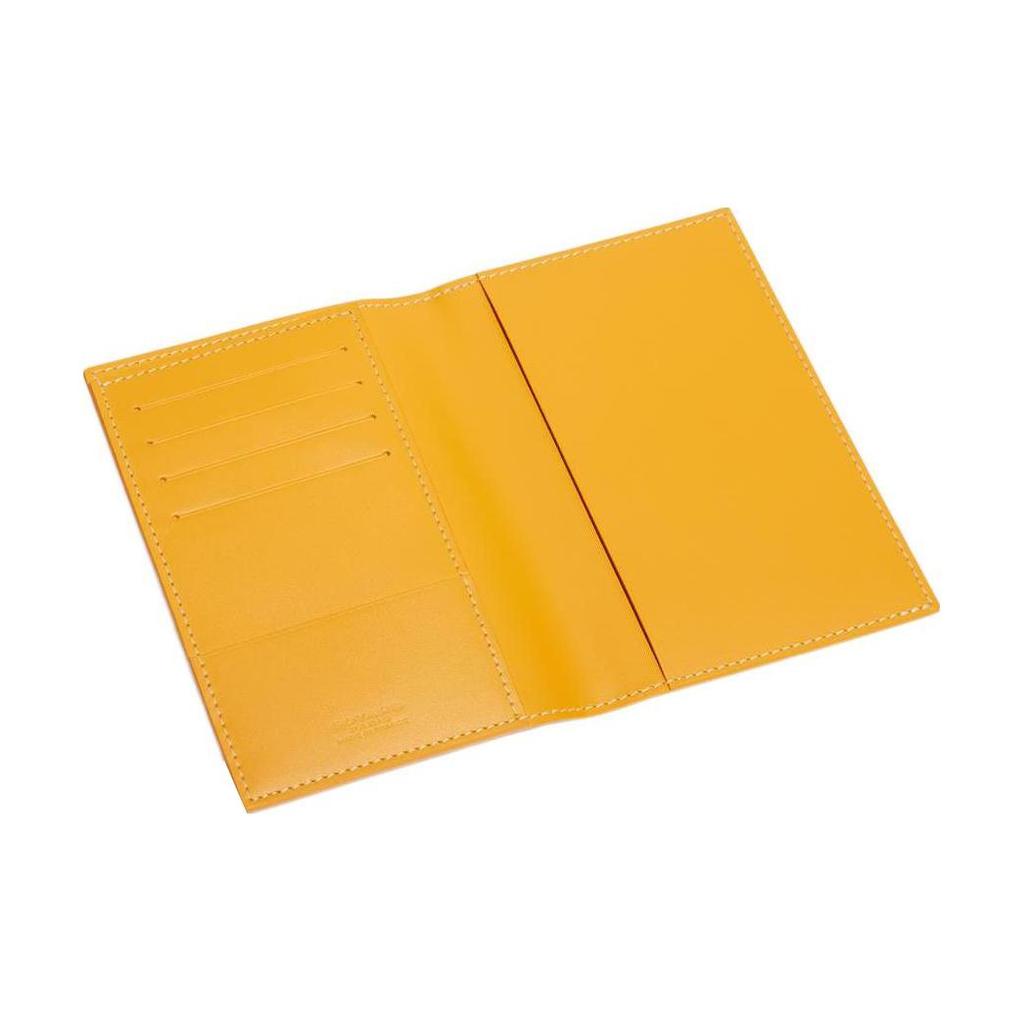 Goyard Grenelle Y Monogram Print Flap Wallet Passport Holder Small Unisex Wallets Yellow GRENELPMLTY-08CL08X