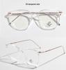 Xunge Retro Tea-Colored Flat Lens Glasses for Women