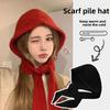 Knitted Little Red Riding Hood Warm Thickened Hat, One Piece Cold Resistant Knitted Hat, Women's Balaklaf Hat