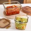 Ruhan Square Glass Food Container, 2600ML