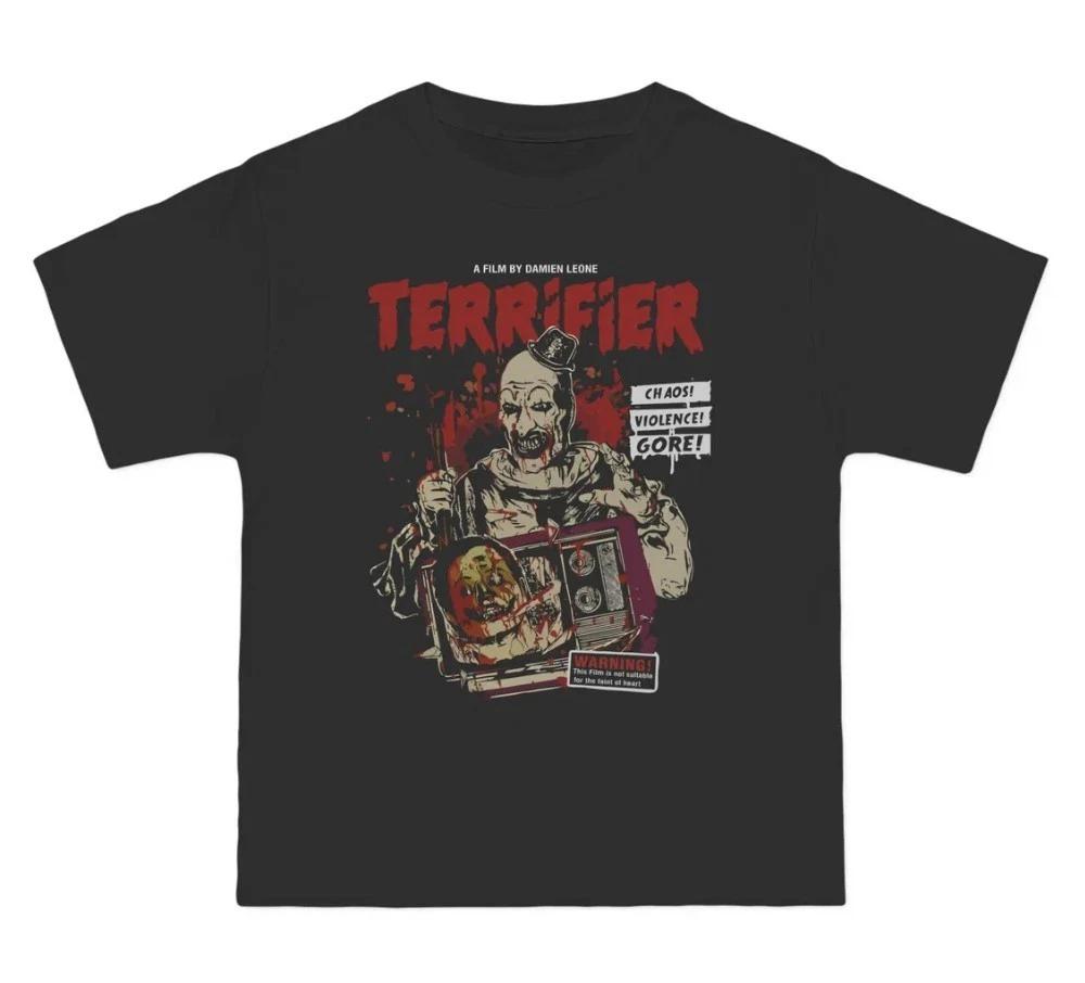 Terrifier T-Shirt, Scary Clown Tee, Halloween Shirt, Spooky Graphic Top 2XL
