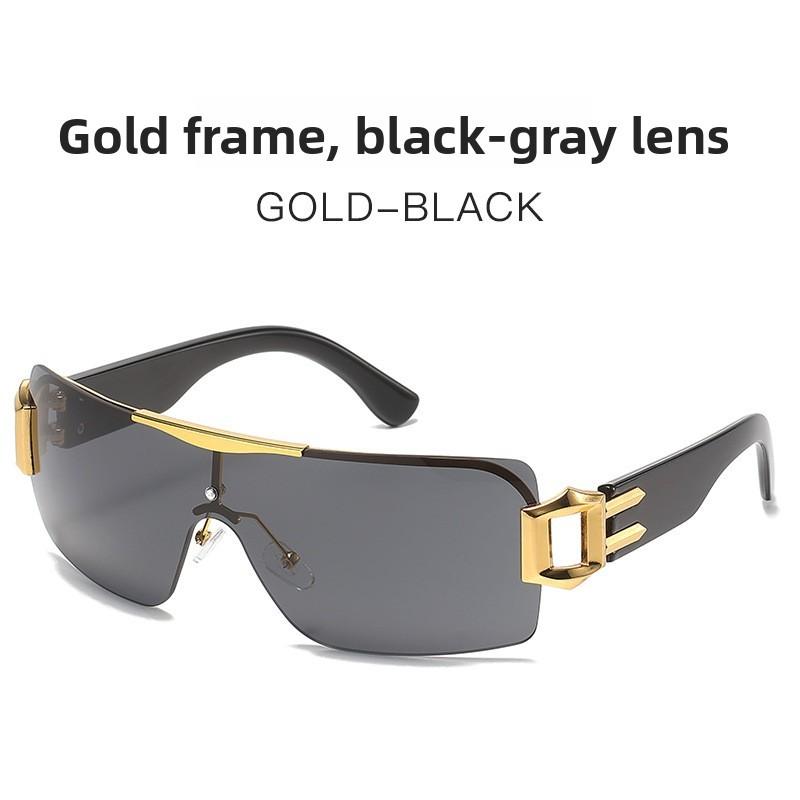 Y2k Punk Unisex Frameless Sunglasses With Uv400 Protection For Outdoor Activities Style 1