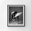 Alb-negru Ballet Girl Balerina Postere și imprimeuri Dansatoare Pânză Pictură Artă de perete Imagine pentru camera de zi decor acasă