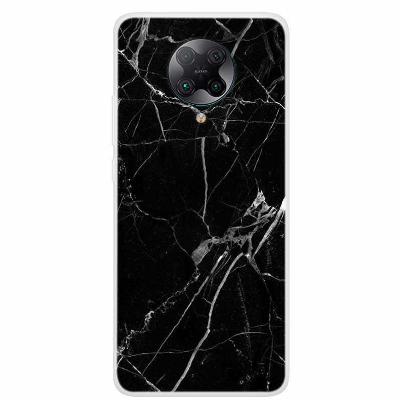 For Poco F2 Pro Case 6.67'' Clear Marble Soft TPU PocoF2 Pro F 2 F2Pro Phone Cover For Xiaomi Poco F2 Pro Shells Cartoon Fundas
