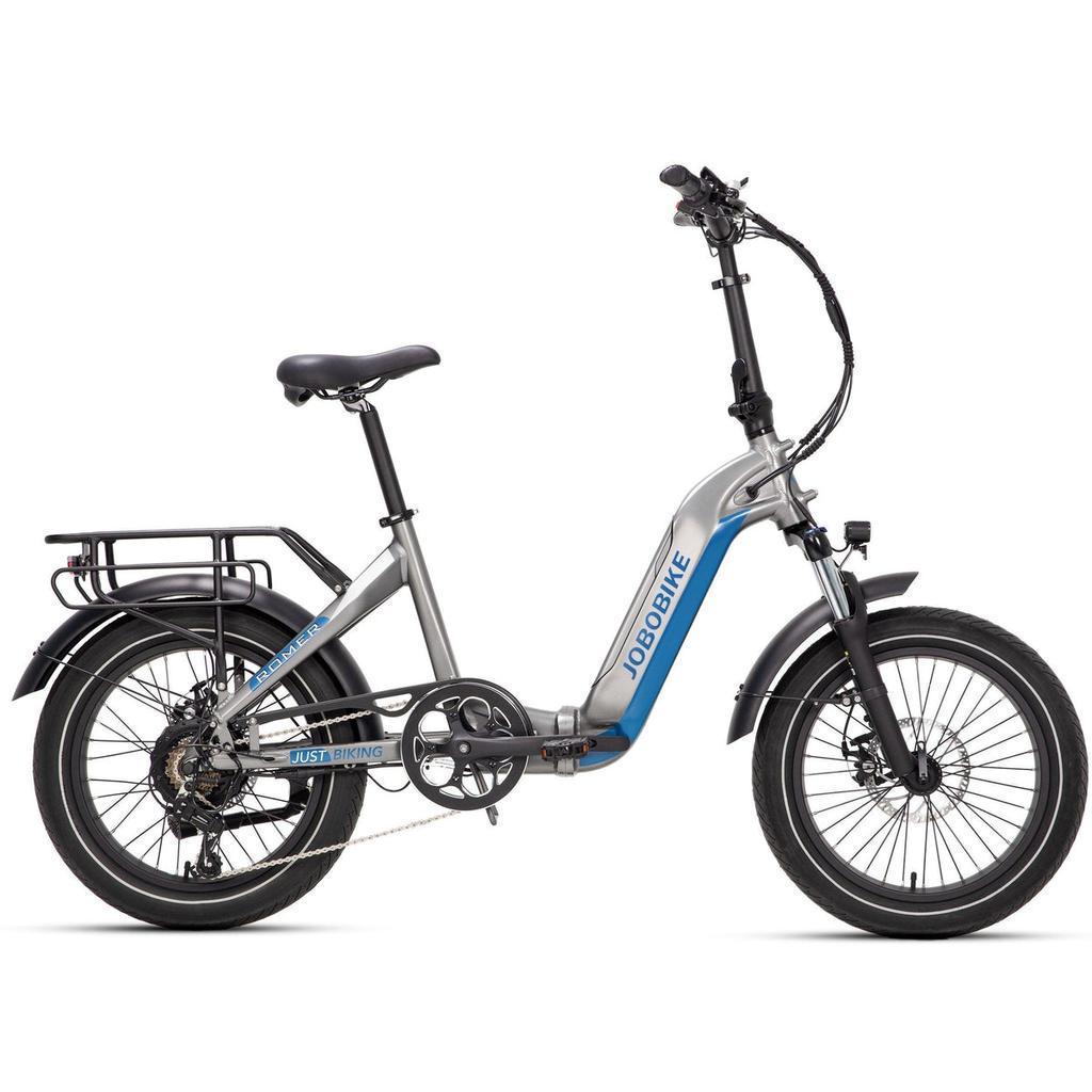 JOBOBIKE Romer 20" Foldable Electric Bike 250W Bafang Motor, 48V 15AH Battery Foldable E-Bike with LG Battery