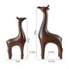 2Pcs Statue Craft Feng Shui Crafts Lucky Animal Figurines Sculpture for Mantel Home Tabletop Living