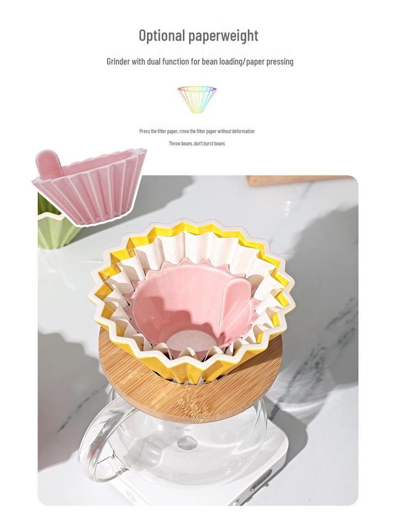 Dopamine Origami Ceramic Pour-Over Coffee Filter Cup