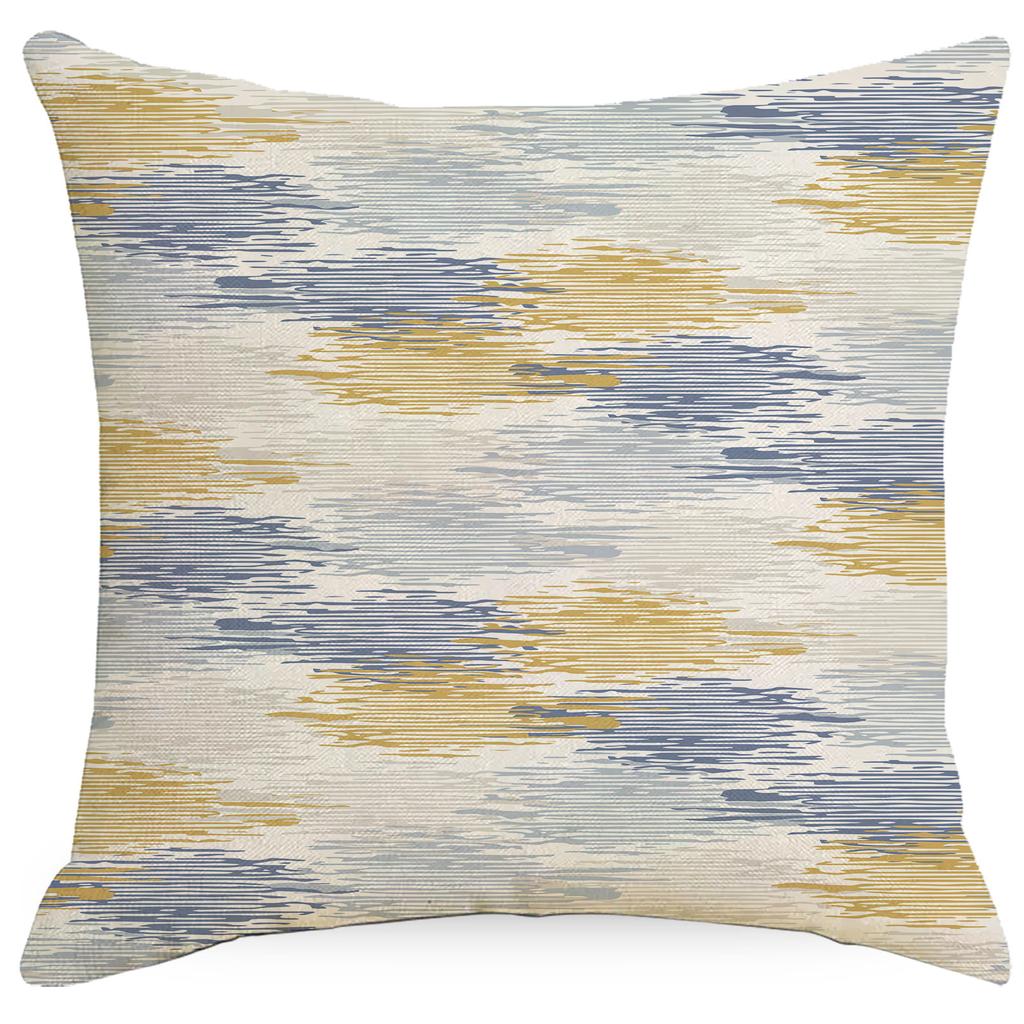 Kissenbezug mit geometrischem Blumen- und Pflanzenmuster im chinesischen Stil, Wohnzimmer, Sofa, Kissenbezug im neuen chinesischen Stil