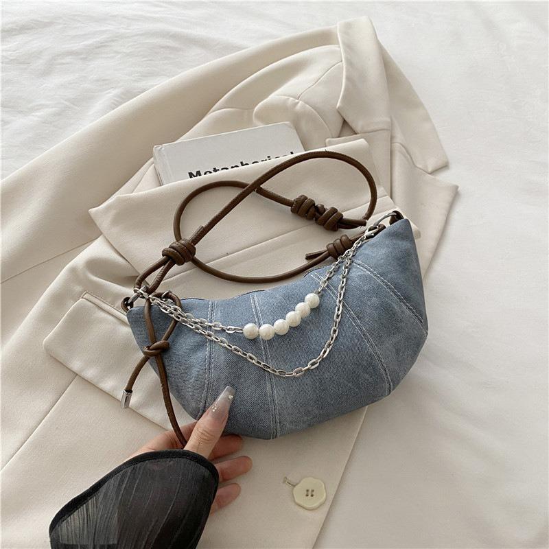 Fashion Bag Women's Simple Casual Dumpling Bag Summer New Niche High Value Trend Oblique Span Bag