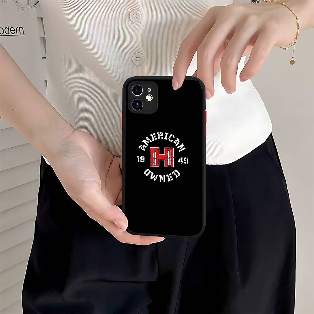 Hornady Logo Phone Cases For IPhone 16 15 14 Plus 13 12 11 Pro Max Matte Oft Bumper Phone Cover