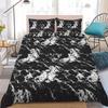 Moderne Marmorprint Bettbezug-Set Heimstil Bettwäsche Weiche Waschbaumwolle Bett 3-teiliges Set Studentenzimmer Geschenk