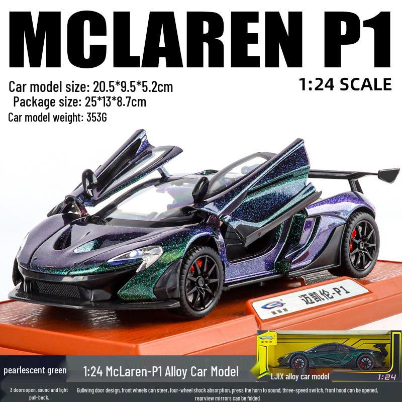 

Jinche P1 Сплавная Модель Автомобиля Украшение с Инерционным Механизмом, Звуком и Светом - Детская Игрушка Автомобиль Коллекция Подарков зелёный