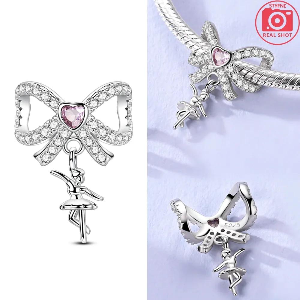 Authentic Glowing Light Bulb Red Doll Apple Girl Bow Rose Charm Bead Charms Copper Bead Charms Compatible With Bracelets Jewellery Women Gift Diy Acce