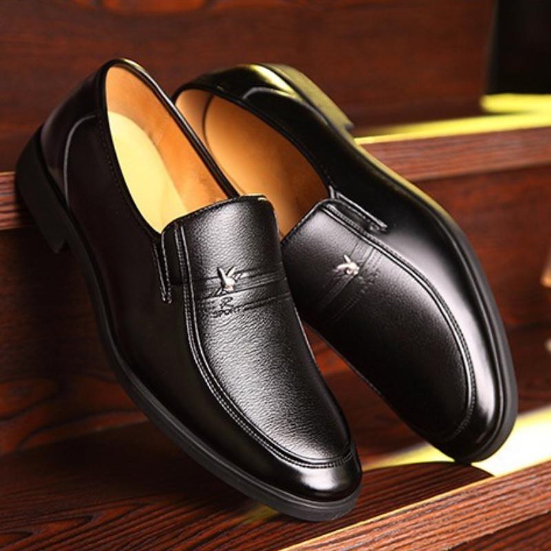 Luxury Men's Formal Leather Shoes Fashion Designer Business Casual Shoes Comfortable Breathable Slip-On Loafers Plus Size 38-45