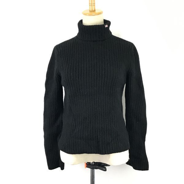 Excellent Condition POLO JEANS CO RALPH LAUREN Wool Turtleneck Sweater L Women Black