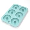 Silikon-Donut-Form für 6 Donuts Antihaft-Bagel-Backform Hitzebeständig 6-Kammer-Donut-Formen für Kuchen, Kekse, Bagels, Muffins