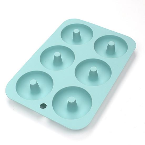 Silikon-Donut-Form für 6 Donuts Antihaft-Bagel-Backform Hitzebeständig 6-Kammer-Donut-Formen für Kuchen, Kekse, Bagels, Muffins