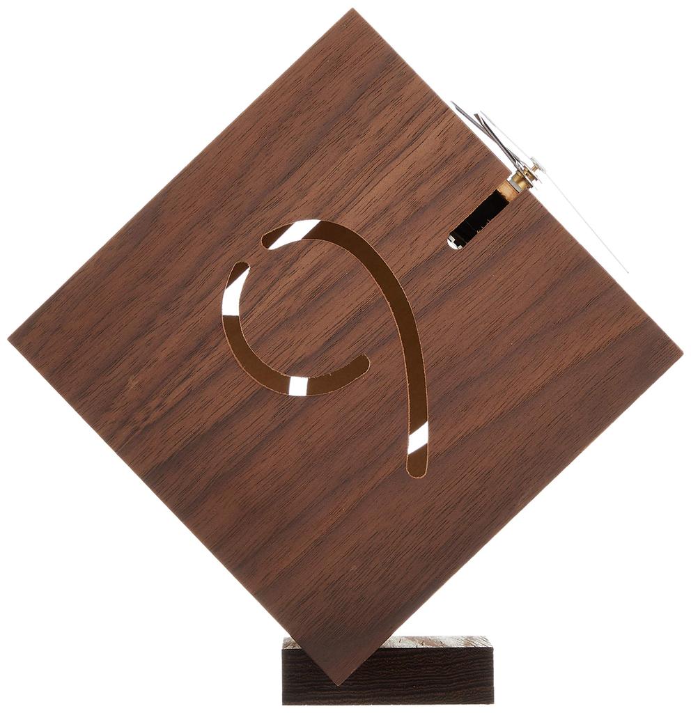 Yamato Kogyo Table Clock Puzzle Stand Type M Walnut YK09-106
