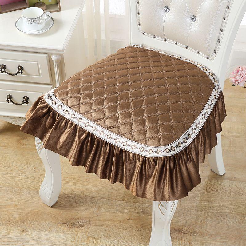 European Dining Chair Cushion Cushion For Home Thickening Chair Seat Cushions Non Slip Minimalist Fabrics Dining Table Chair Cushion Stool Cushion