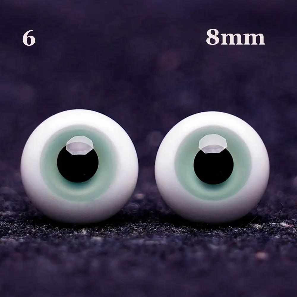 1 Pair Doll Blue Black Glass Eyes Eyeball DIY Doll Making Crafts Accessories Animal Toy Safety Eyes 8mm 10mm 12mm 14mm