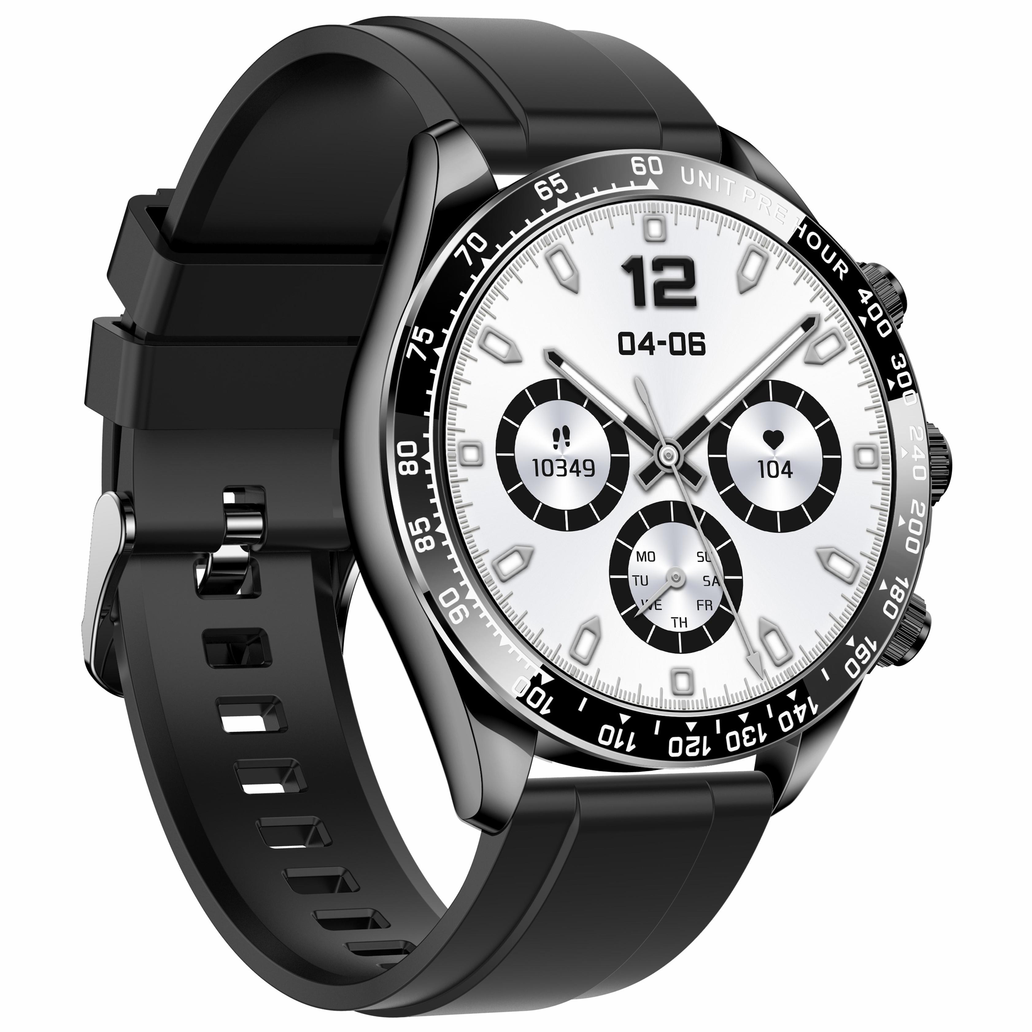 

Розумний годинник AK63 з AMOLED-екраном, сумісний з Bluetooth для дзвінків, наручний браслет із силіконовим ремінцем Blue