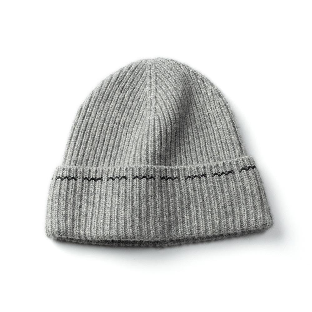 Premium Cashmere Knitted Beanies Women Men Trawler Autumn Winter Hat Soft Warm Ribbed Fisherman Hair Bonnet