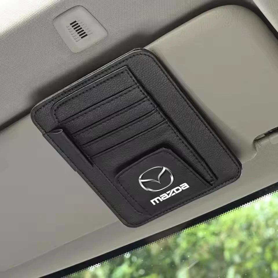 

2025 Горячий Автомобильный Солнцезащитный Козырек Держатель для Карточек Держатель для Солнечных Очков Билетная Карточка Зажим Для Mazda 3 6 Atenza Cx9 Cx7 Cx5 Rx8 Rx7 Mx5 Speed Axela C чёрный