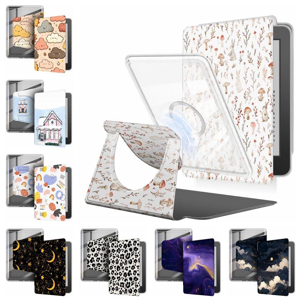 Auto Wake/Sleep e-Reader Case Detachable Acrylic Stand Cover 360 Rotation for Kindle Paperwhite 12th Gen 2025 7 Inch Colorsoft