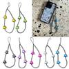 DIY Star Beaded Phone Chain Portable CellPhone Strap Lanyard Mobile Phone Pendant Decoration Exquisite Key Car Hangings