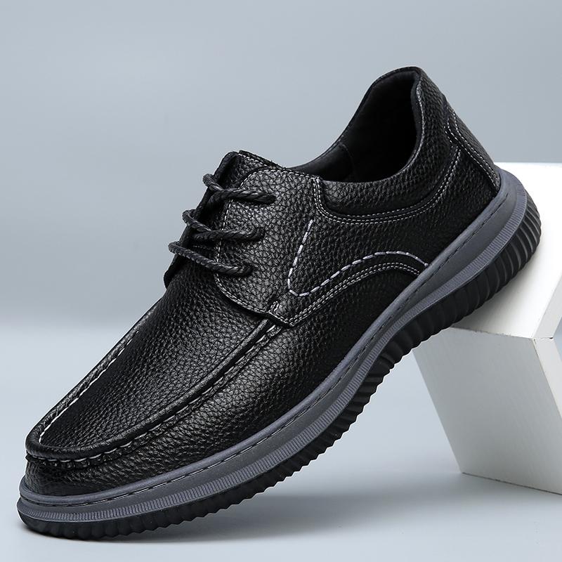 Fashion mens dress shoes men lace up fashion Business Formal man Bullock Oxfords shoes Genuine Leather British style Retro lace-up shoes