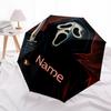 1 Stück Schrei-Maske - Automatischer Regenschirm mit individuellem Namen - Kompaktes 8-Rippen-Design, Langlebiger Kunststoff & Eisen, Täglicher Gebrauch S0106006