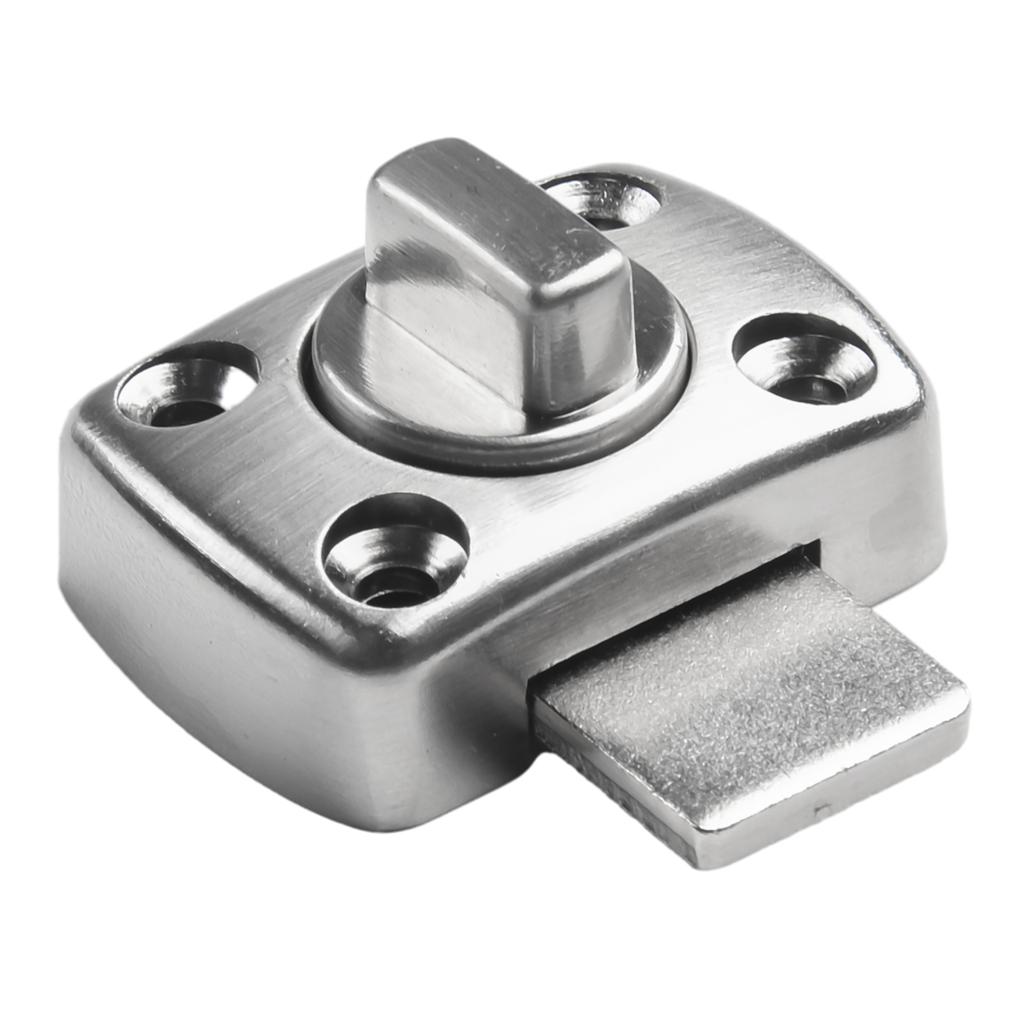 Door Latch Lock Home Security Latch Lock Rotate Bolt Lock Anti-theft Sliding Gate Lock Zinc Alloy Bathroom Toilet Hardware