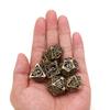 MINI PLANET Hollow Metal Dice Set DND Octopus Polyhedron Dice RPG Board Game Pathfinder Metal Dice D4 D6 D8 D0 D% D12 D20 Dice