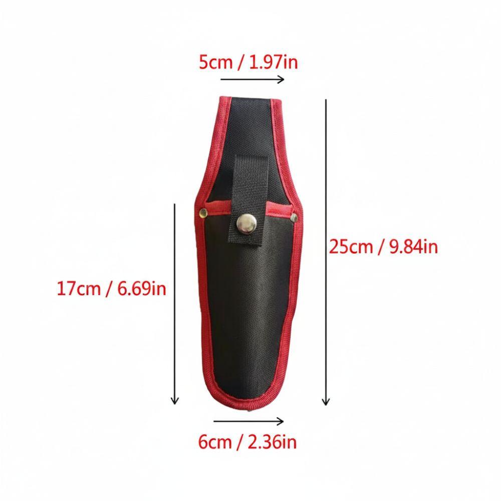 2PCS Canvas Pruning Shears Pouch Lightweight Portable Scissor Holder with Buckle Red Scissor Belt Pouch
