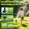 Garden Irrigation Sprinkler Set 21Piece Ground Stake Watering Kit with 360°Adjustable Sprayer Heads and Connectors