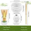 Traditional Ceramic Matcha Powder Bowl Set for Home Trip Easy To Clean Matcha Scoop Whisk Holder Kit for Tea Lovers Beginners