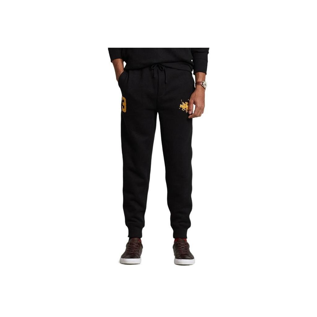 Polo Ralph Lauren FW22 Holiday Collection Fleece Jogger Pants Men Bottoms Black MNPOPNT1BQ20285-001